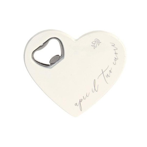 CUORE APRIBOTTIGLIE BIANCO 80X85